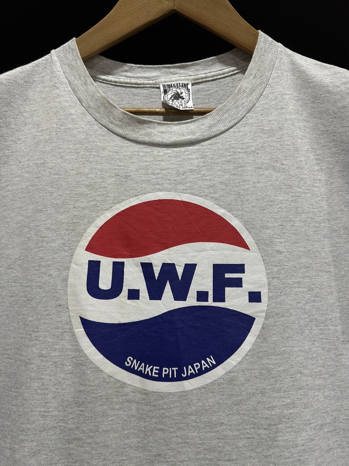 Vintage × WWE × WWF Vintage 90s UWF Snake Pit Japan Wrestling Tee Size US M / EU 48-50 / 2 - 2 Thumbnail