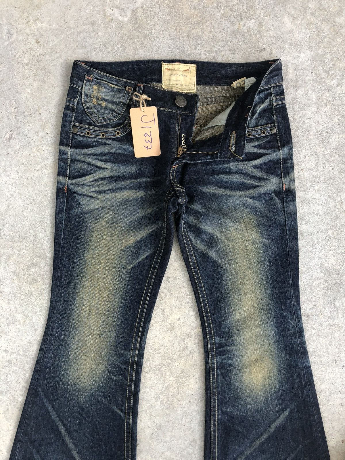 Japanese Brand Yoshitomo Nara Lolita Flared Jeans Distressed Size US 31 - 3 Thumbnail