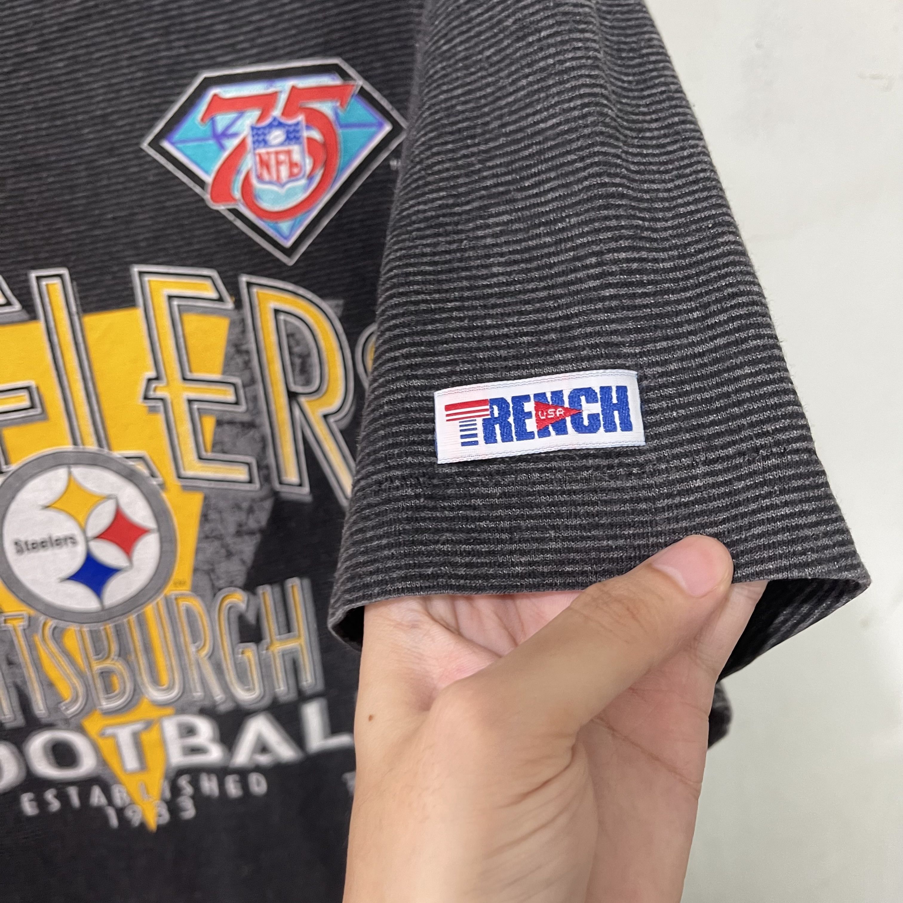 NFL Vintage 1994 Pittsburgh Steelers NFL Striped Shirt Size US XL / EU 56 / 4 - 5 Thumbnail