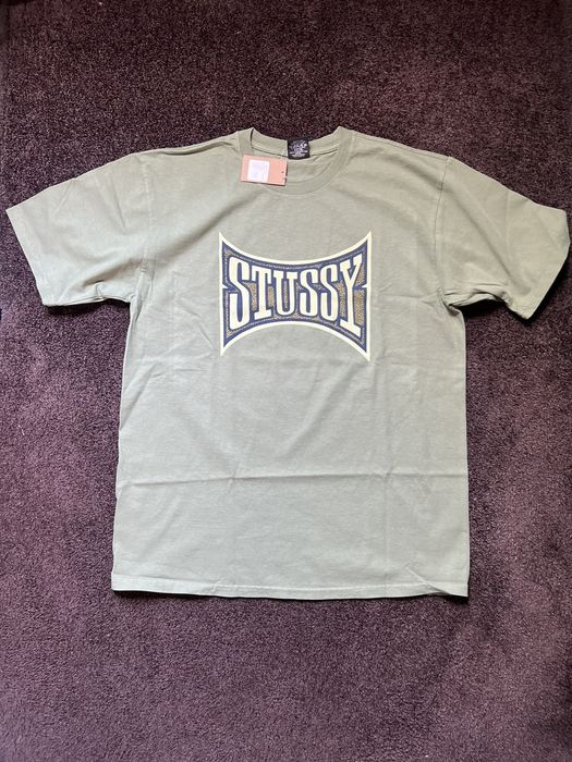 Stussy Stussy Champion Pigment Dyed Tee (Artichoke) | Grailed