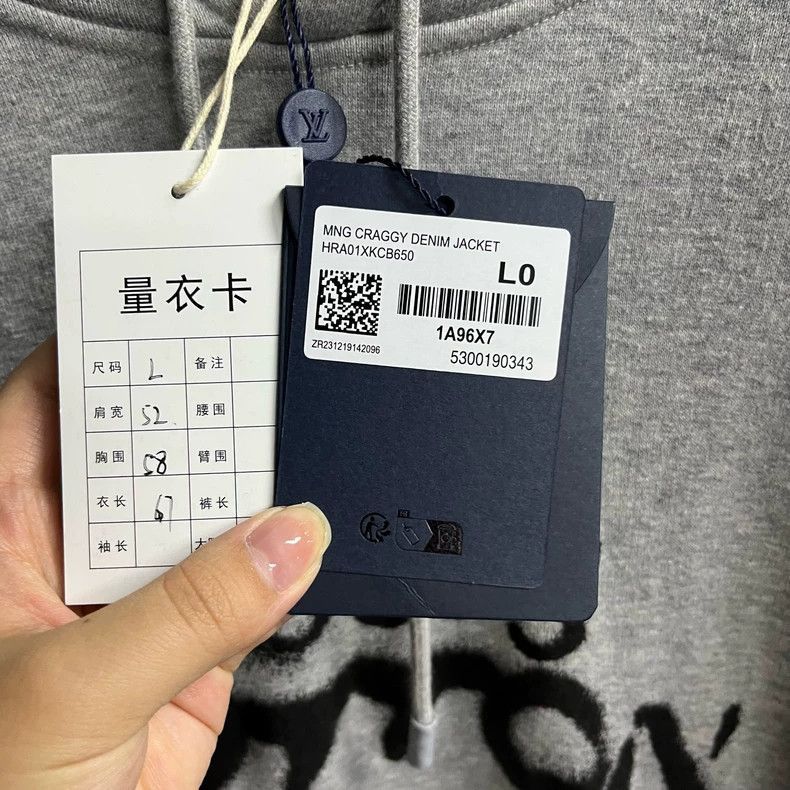 Louis Vuitton Louis Vuitton Louis Vuitton Gray Neon Graphic Hoodie-2506 Size US L / EU 52-54 / 3 - 2 Thumbnail