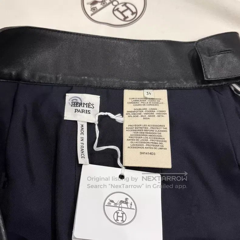 Hermes Hermes Black Sheepskin Waist Chain Short Pants Size 42" / US 20 - 5 Thumbnail