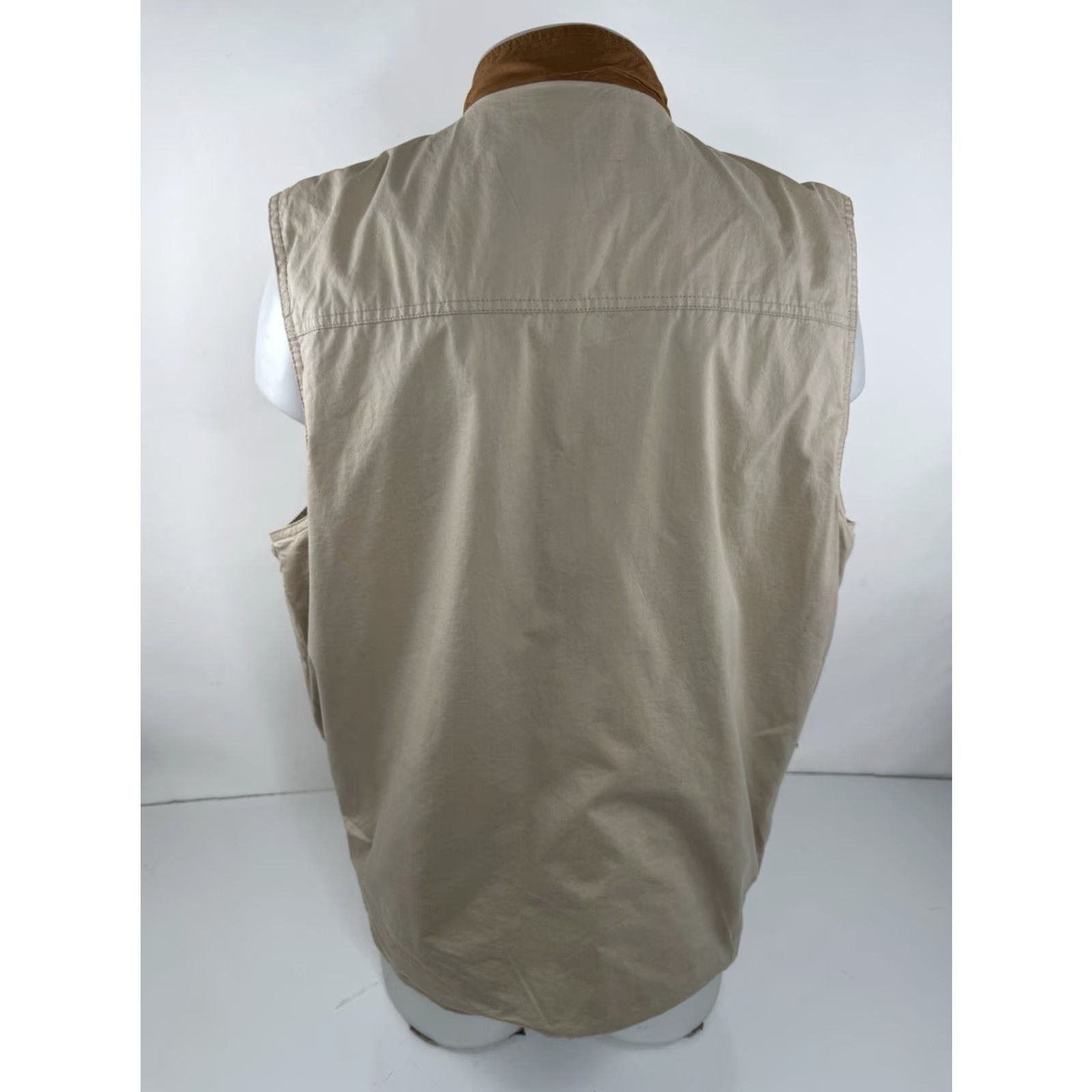 Vintage KING RANCH CONCEAL CARRY Mens L Vest Shirt Zip Tan Western Jacket? Size US L / EU 52-54 / 3 - 4 Thumbnail