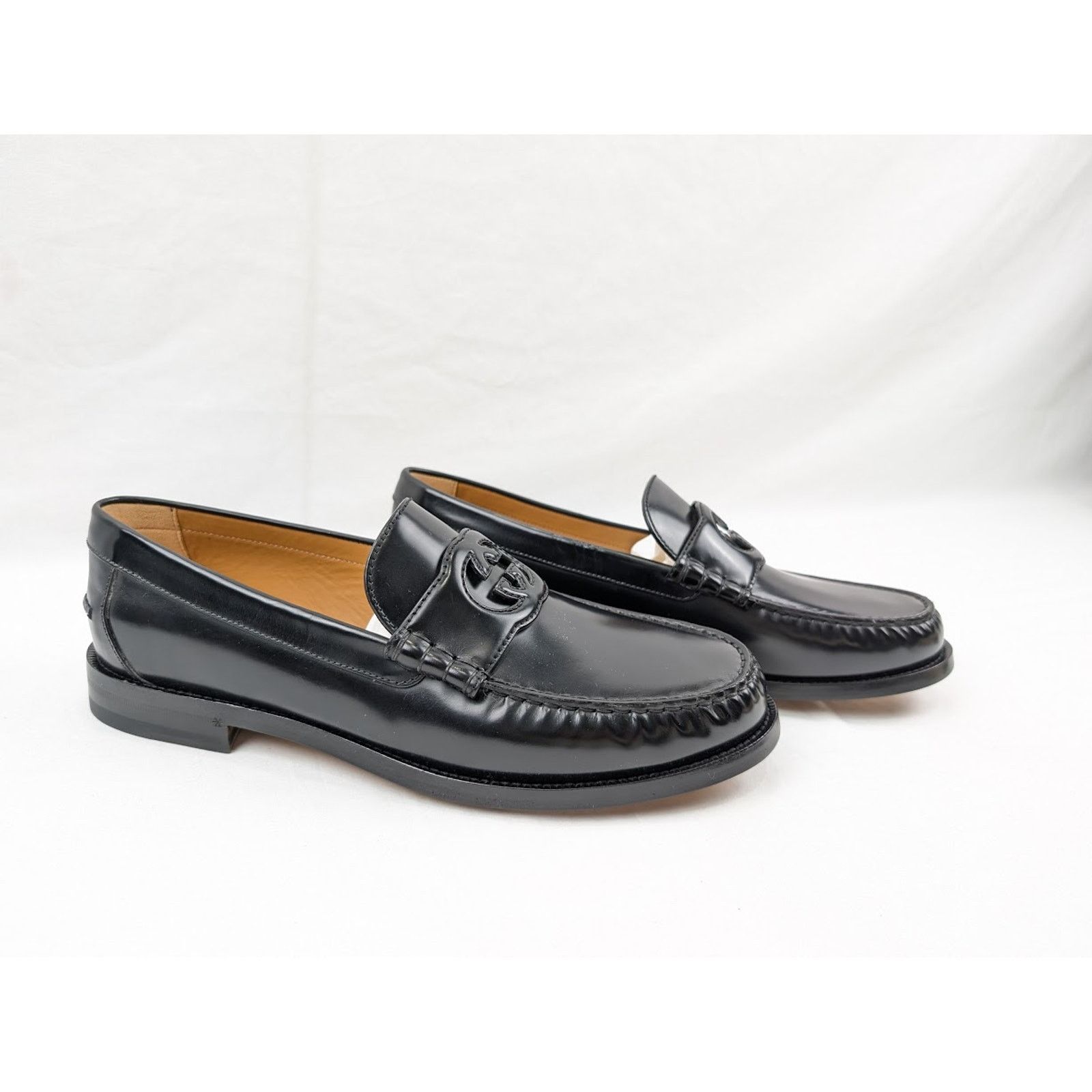 Gucci o1rshd1 Interlocking G Loafers in Black Size US 10.5 / EU 43-44 - 11 Thumbnail