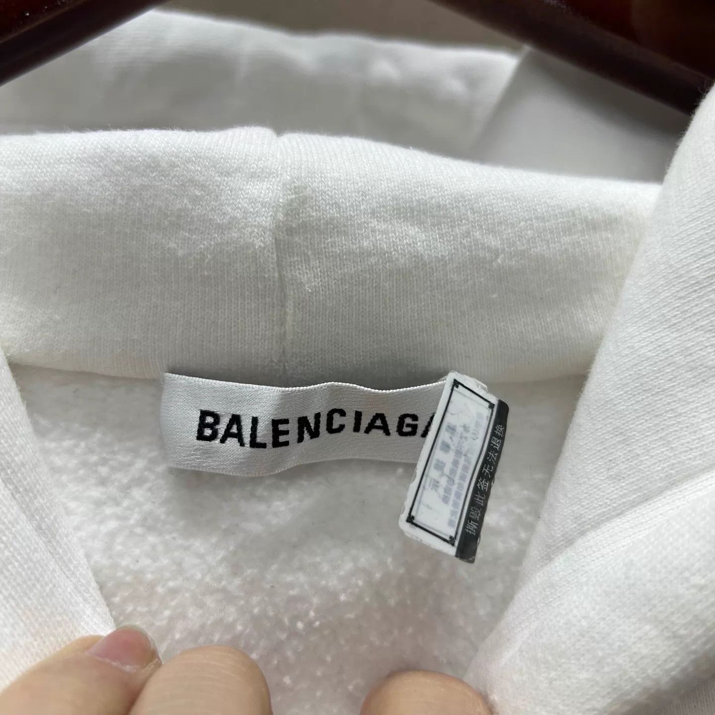Balenciaga Balenciaga White Wheat Double B Logo Hoodie 99 New S Size US S / EU 44-46 / 1 - 5 Thumbnail
