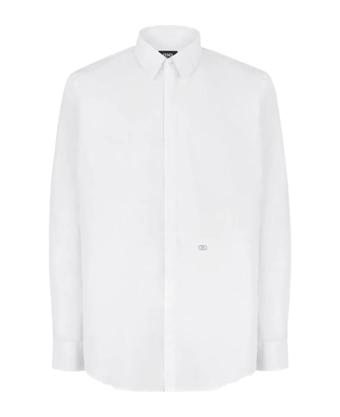 Fendi o1s1wg110226 Shirt in White Size US L / EU 52-54 / 3 - 1 Thumbnail