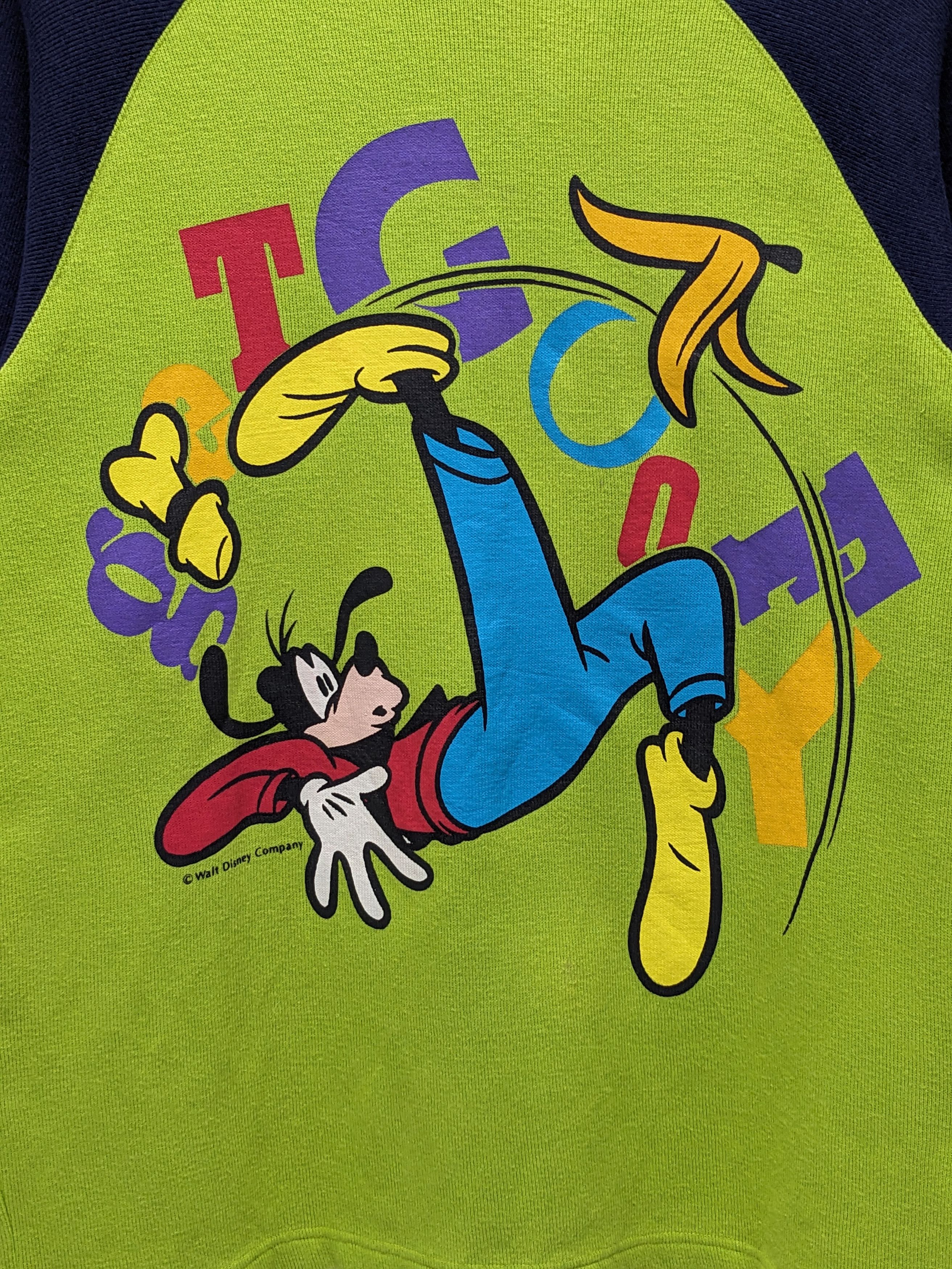 Cartoon Network Vintage Disney Goofy Falling Graphic Raglan Sweatshirt Size US M / EU 48-50 / 2 - 3 Thumbnail