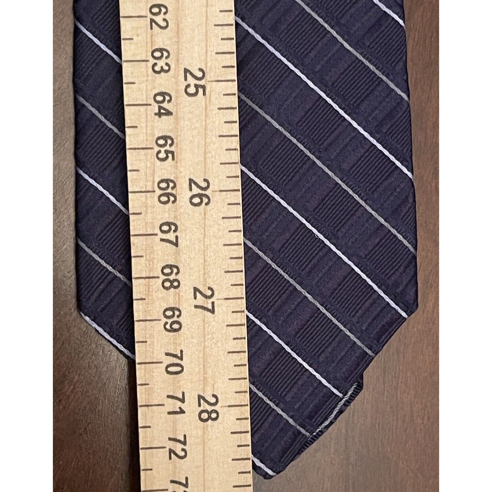 Calvin Klein Ck Calvin Klein Blue 100% Silk Men’s Neck Tie Made In Usa Size ONE SIZE - 5 Thumbnail