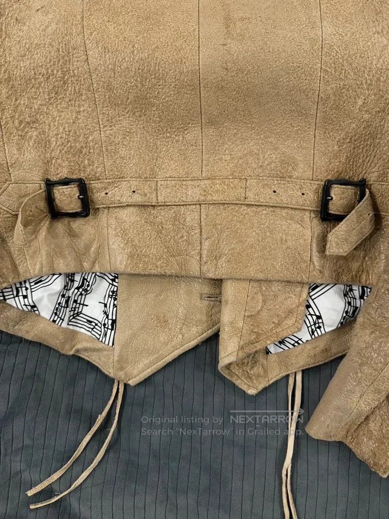 Number (N)ine Number (n)ine Distressed Leather Jacket. Size US M / EU 48-50 / 2 - 3 Thumbnail