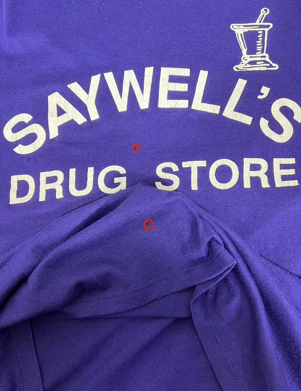 Vintage 1980s Vintage SAYWELL’S DRUG STORE Sports Day Tee Size US L / EU 52-54 / 3 - 7 Thumbnail
