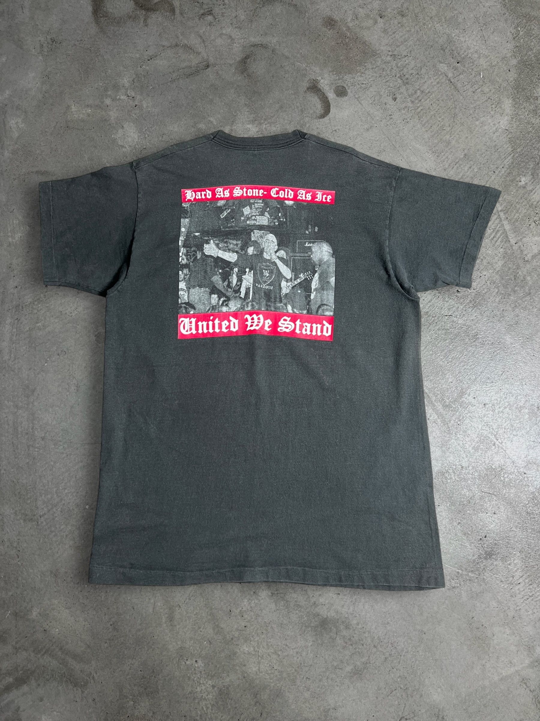 Band Tees VTG 90s Warzone United We Stand Hardcore Band T (XL) GTME667 Size US XL / EU 56 / 4 - 2 Thumbnail