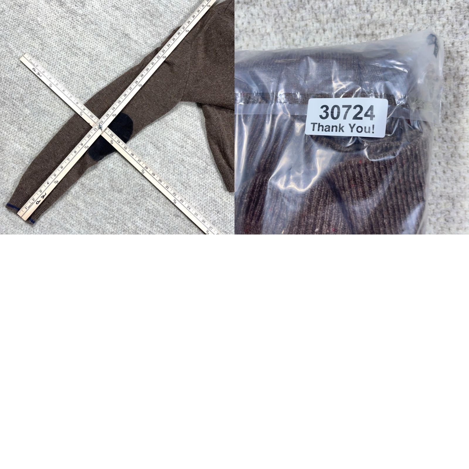 Jos. A. Bank Jos A Bank Sweater Men Large Brown Wool Knit Pullover Shawl Neck 1905 Knit Style Pullover 1/4 Zip Buttons Logo Zipper - Regular Fit - Mens Size US L / EU 52-54 / 3 - 8 Thumbnail
