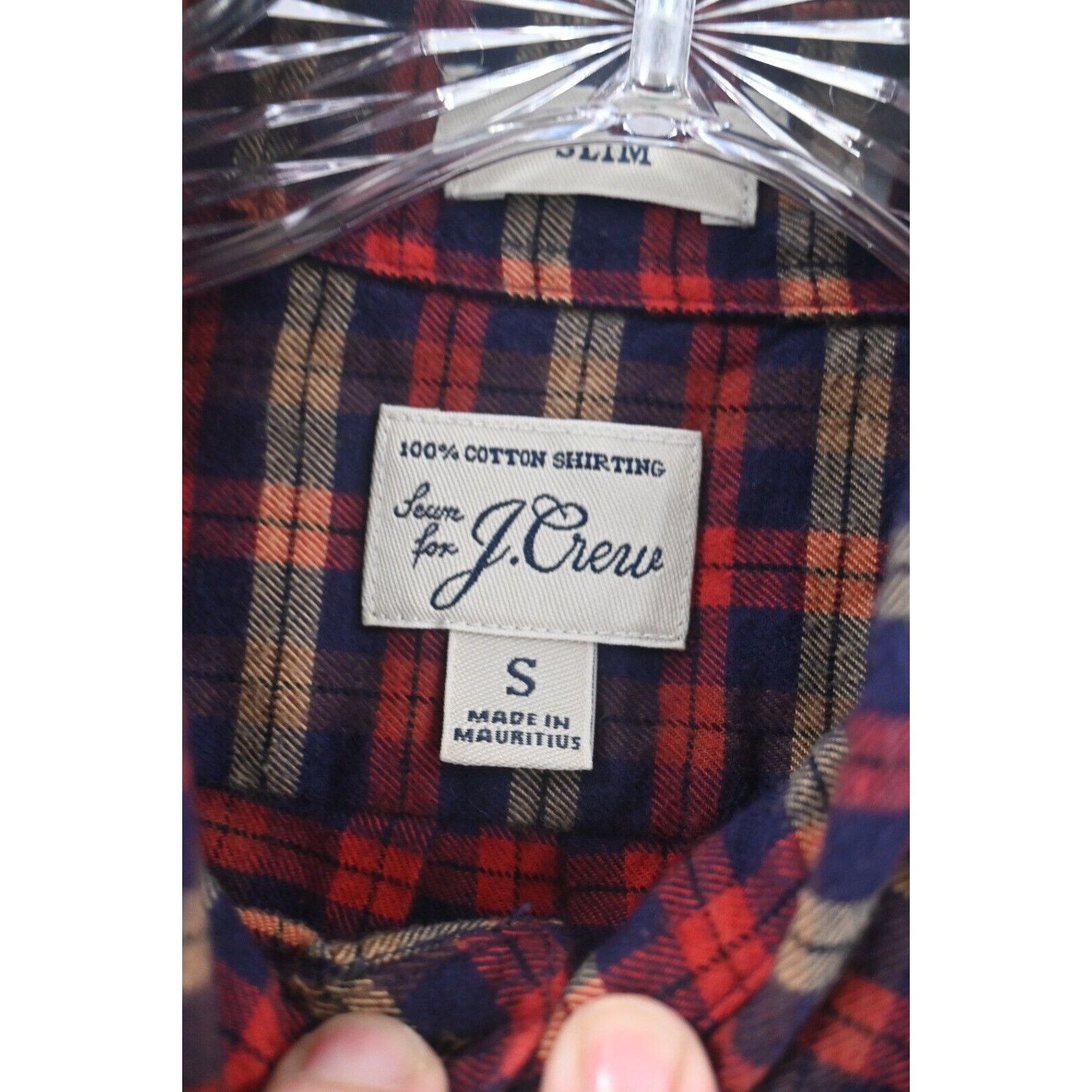 J.Crew J.Crew Slim Shirting Check Plaid Flannel Shirt Button Small Size US S / EU 44-46 / 1 - 2 Thumbnail
