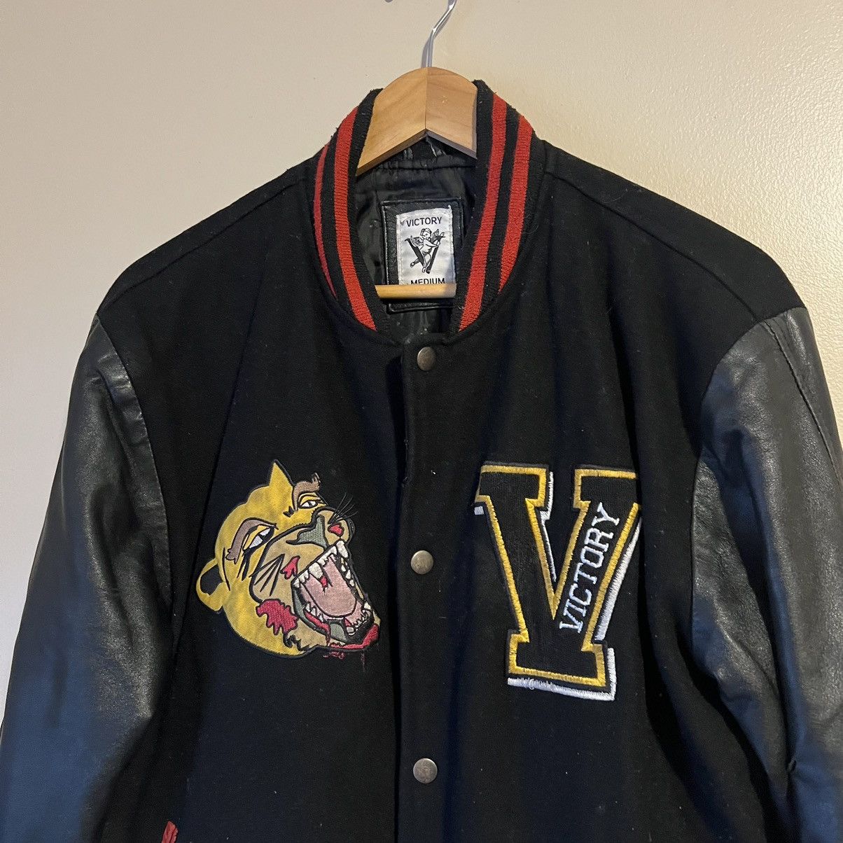 Vintage Victory Motorcycles Vintage Leather Varsity Jacket Size US M / EU 48-50 / 2 - 4 Thumbnail