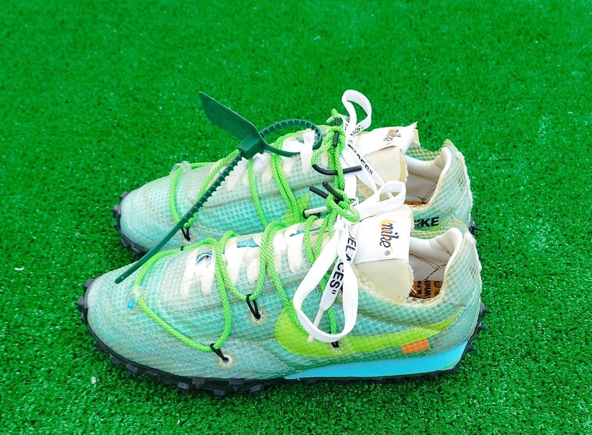 Nike × Off-White Shoes Nike Waffle Racer Off-White Size US 7 / IT 37 - 3 Thumbnail