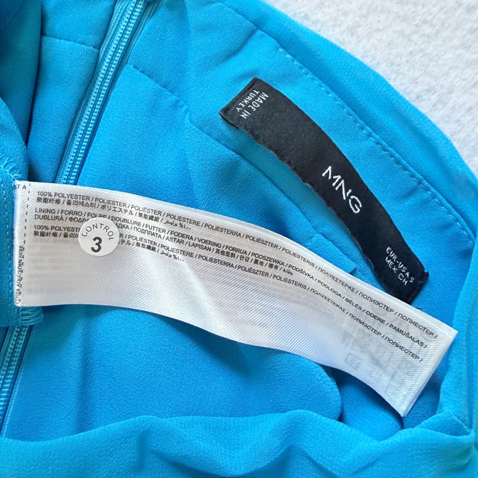 Mango y2K Mango Turquoise Mini Flutter skirt in Blue Size 27" / US 4 / IT 40 - 5 Thumbnail