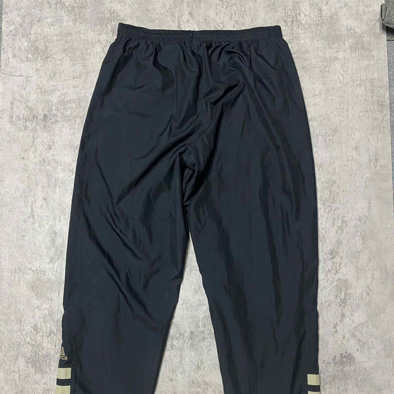 Adidas Black Adidas nylon track pants with adjustable waist Size US 34 / EU 50 - 2 Thumbnail