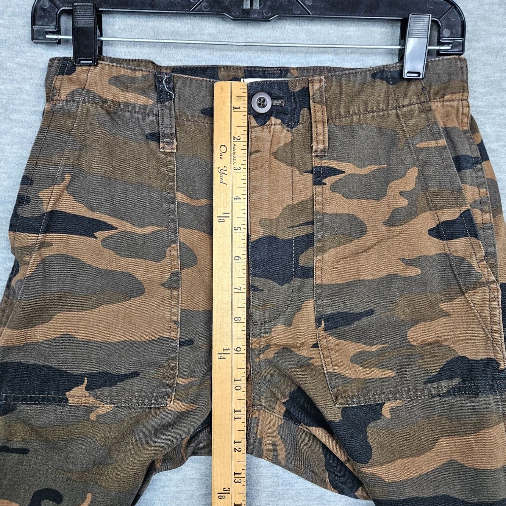Madewell Madewell Pants in Camo Adjustable Waist High Rise Women's Size 26 Multicolor Casual Regular Cotton Size 26" / US 2 / IT 38 - 5 Thumbnail