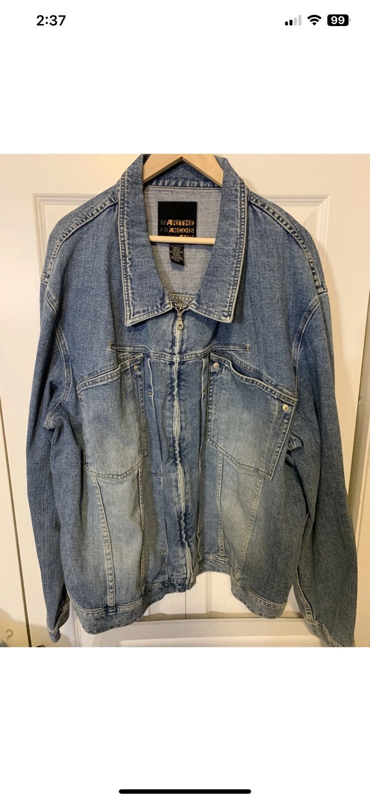 Marithe + Francois Girbaud Vintage Marithe Francois Girbaud mens sz XXXL denim jacket Size US XXL / EU 58 / 5 - 8 Thumbnail