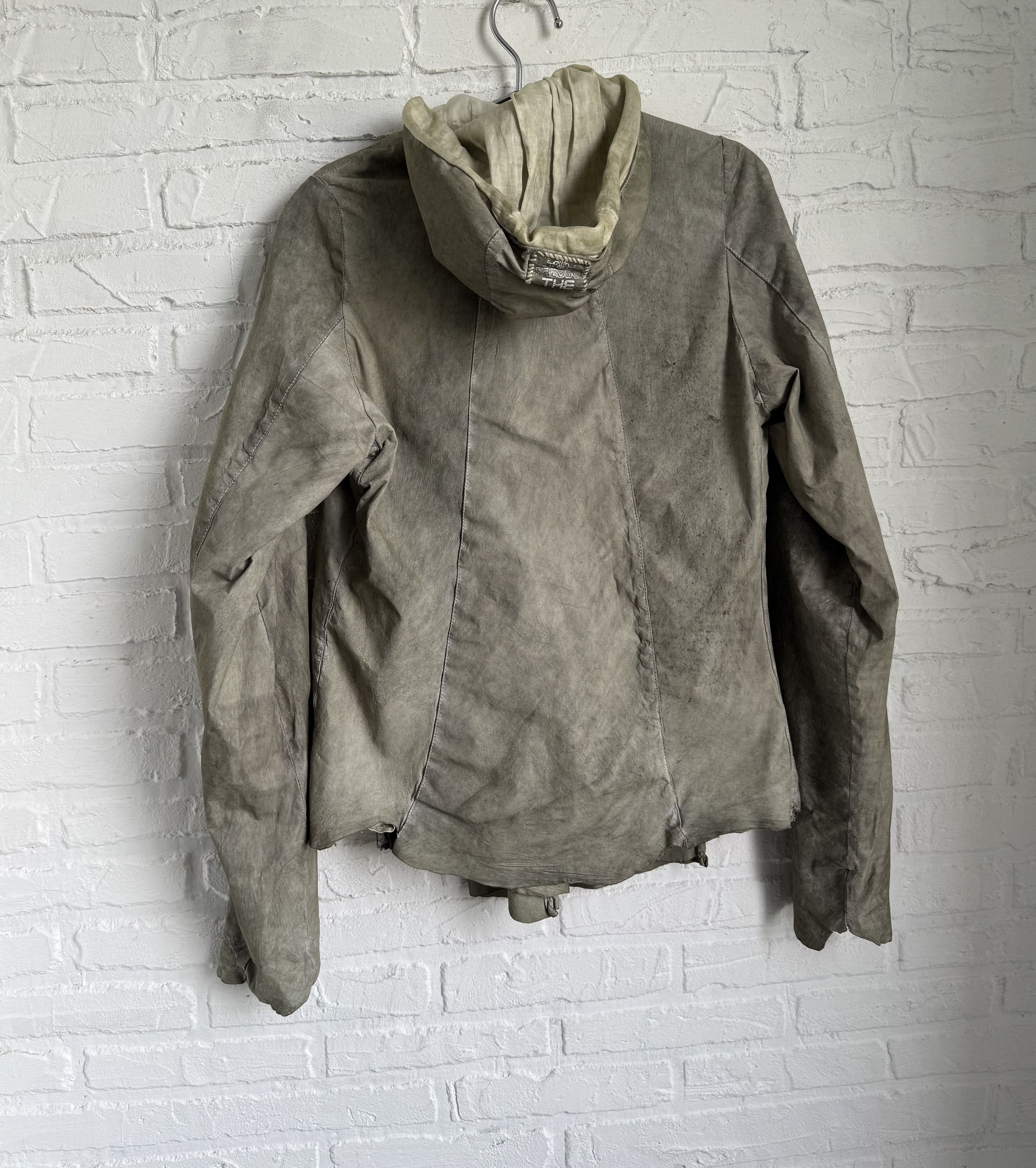 Other Archive Freddy The Club Artisanal Leather Hooded Jacket Size M / US 6-8 / IT 42-44 - 10 Thumbnail