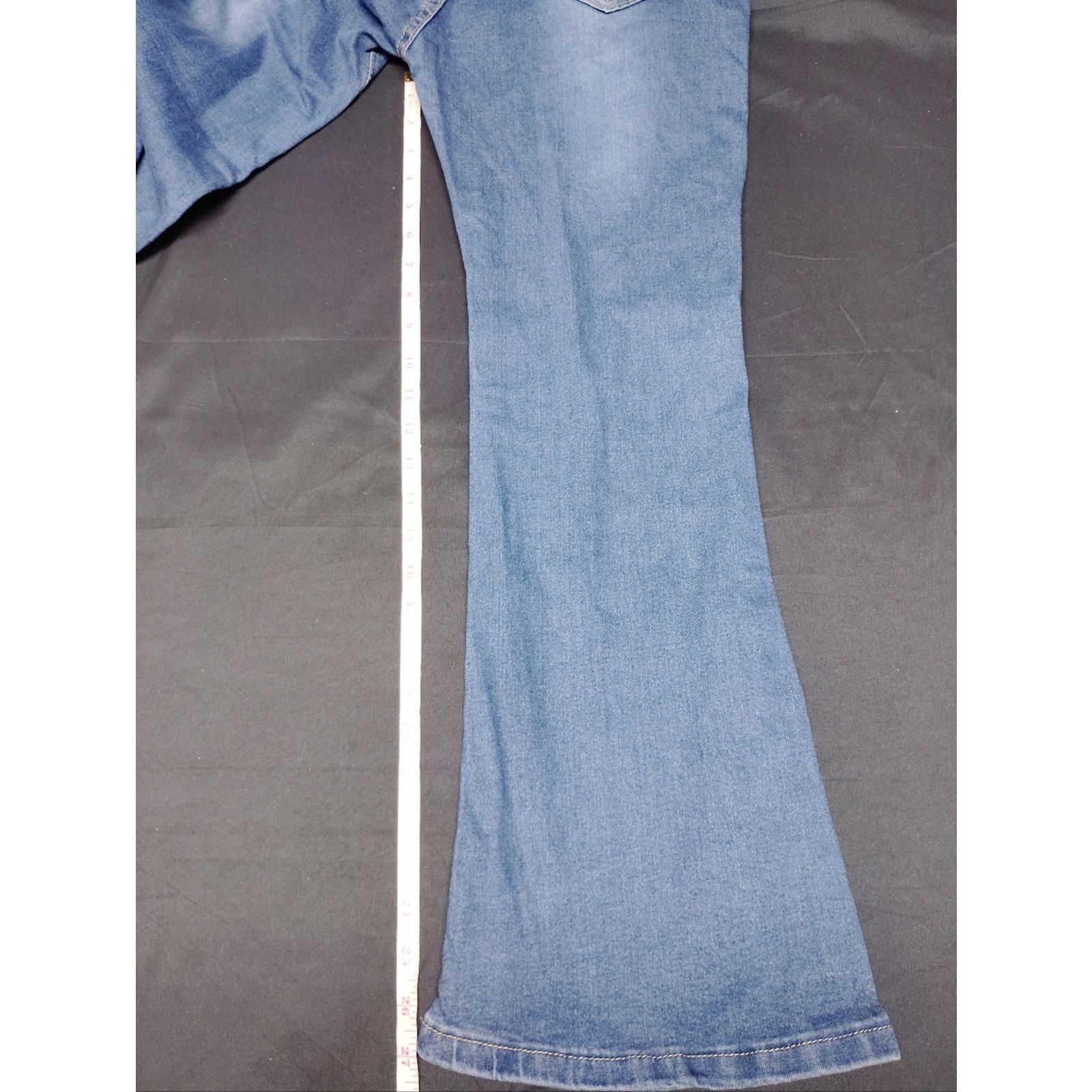 0 Light Blue High-Waist Women's Jeans with Button Fly Size 27" / US 4 / IT 40 - 7 Thumbnail
