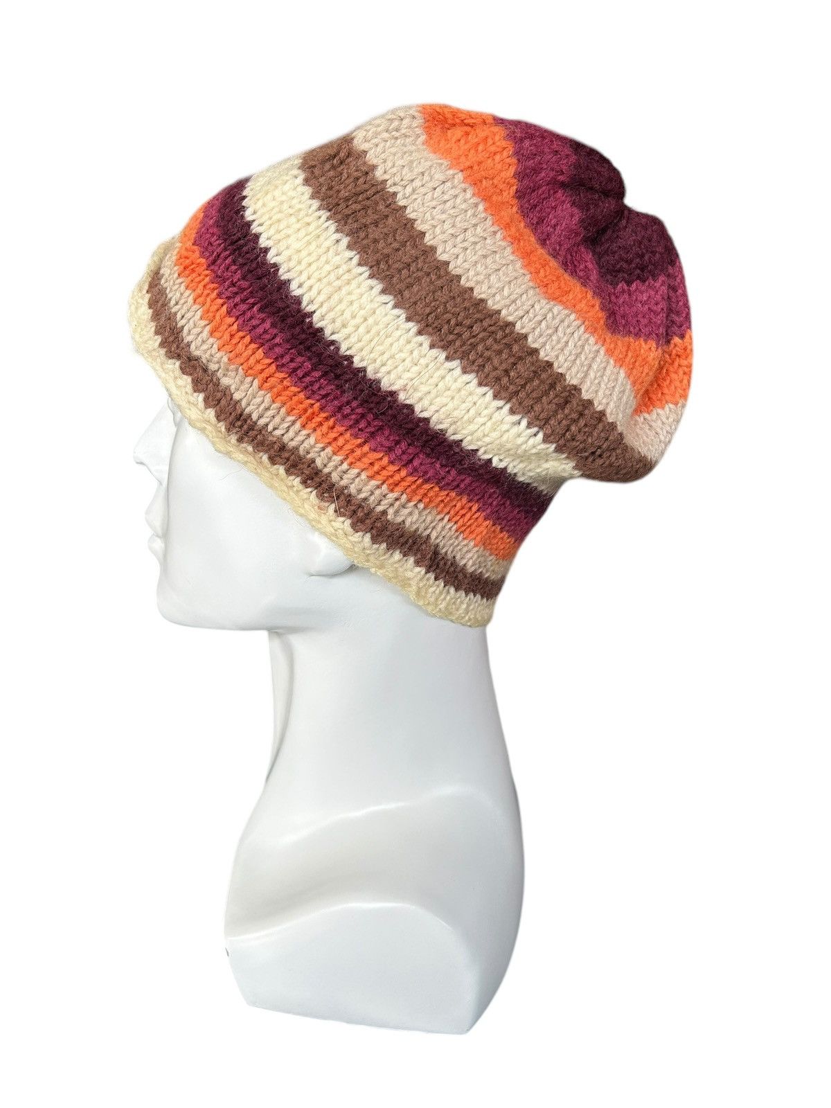 Japanese Brand × Kapital × Vintage Airborn Crochet Knitted Vintage big Beanie Hats Size ONE SIZE - 2 Thumbnail
