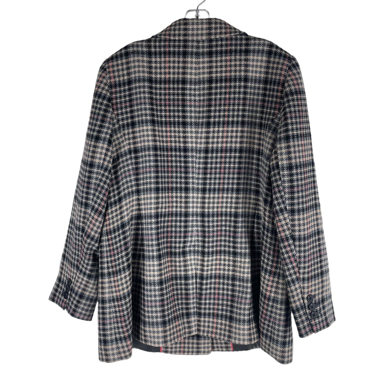 Other Talbots Double Breasted Bradwell Plaid Blazer Jacket Gray 16 Size XXL / US 16-18 / IT 52-54 - 9 Thumbnail