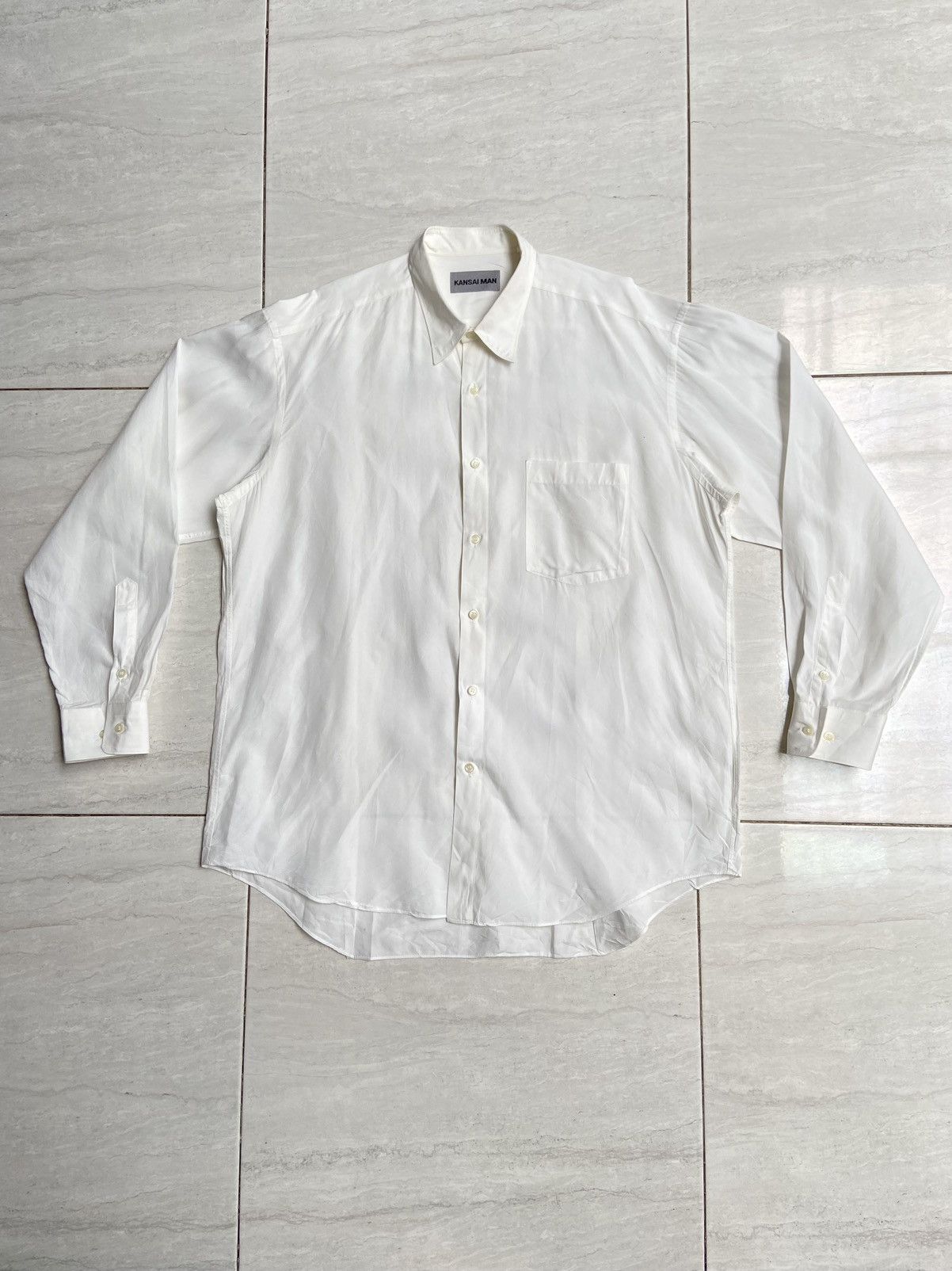 Kansai Yamamoto KANSAI MAN White Shirt Size US L / EU 52-54 / 3 - 1 Thumbnail