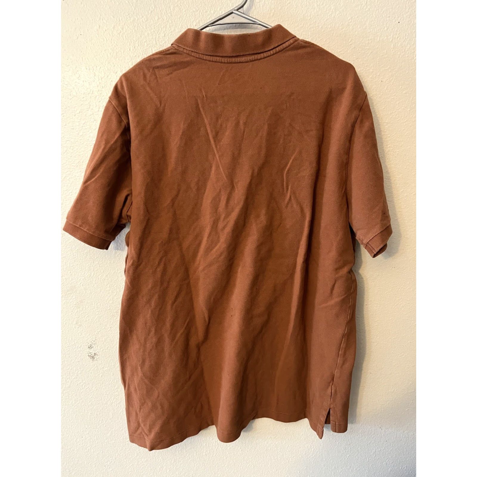 Eddie Bauer VINTAGE Eddie Bauer Polo Mens XL Tall Orange 100% Cotton Knit Short Sleeve Collared Logo 90s Rugby Shirt? Size US XL / EU 56 / 4 - 2 Thumbnail