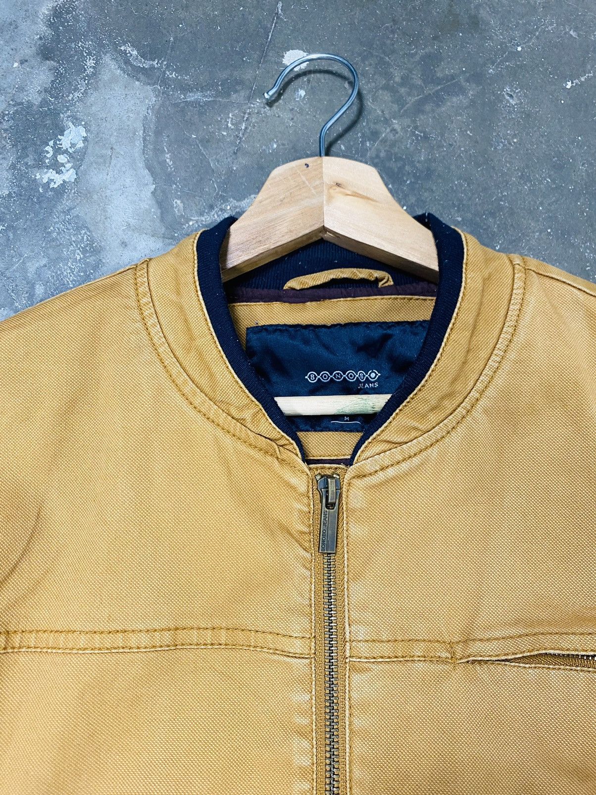 Bonobos A10 Rare - Bonobo Jeans Duck Canvas Zipper Jacket Size US M / EU 48-50 / 2 - 12 Thumbnail