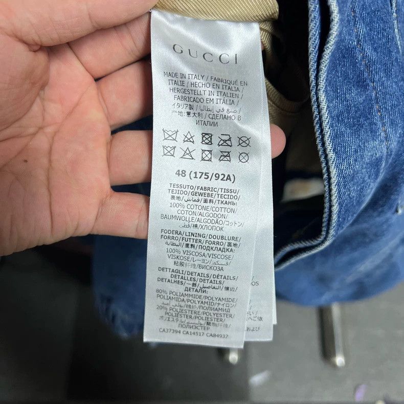 Gucci Gucci Horse buckle denim jacket 2503-Nextarrow Size US M / EU 48-50 / 2 - 4 Thumbnail