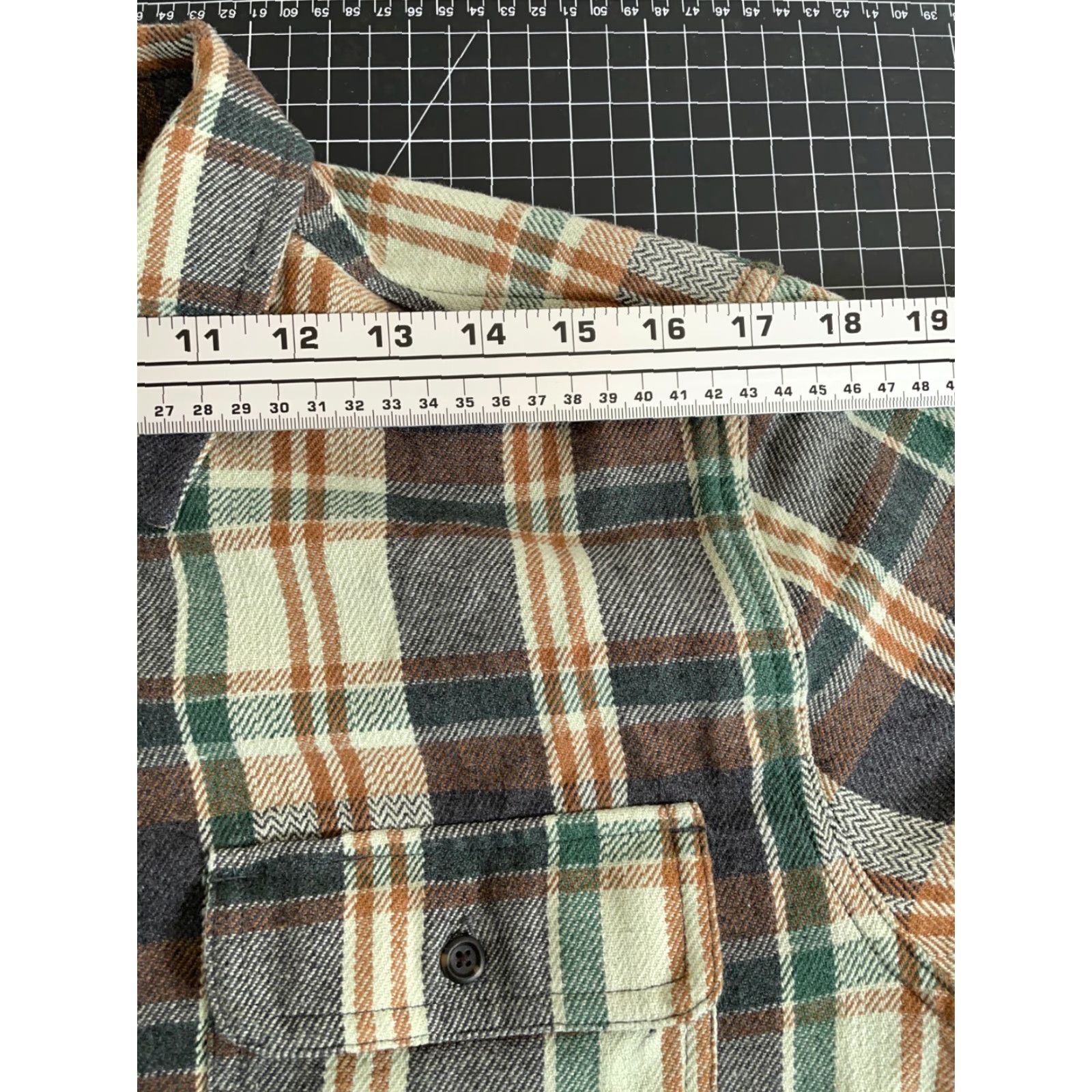 Prana prAna Westbrook Flannel Shirt Adult Medium Green Plaid Slim Fit Mens Size US M / EU 48-50 / 2 - 7 Thumbnail
