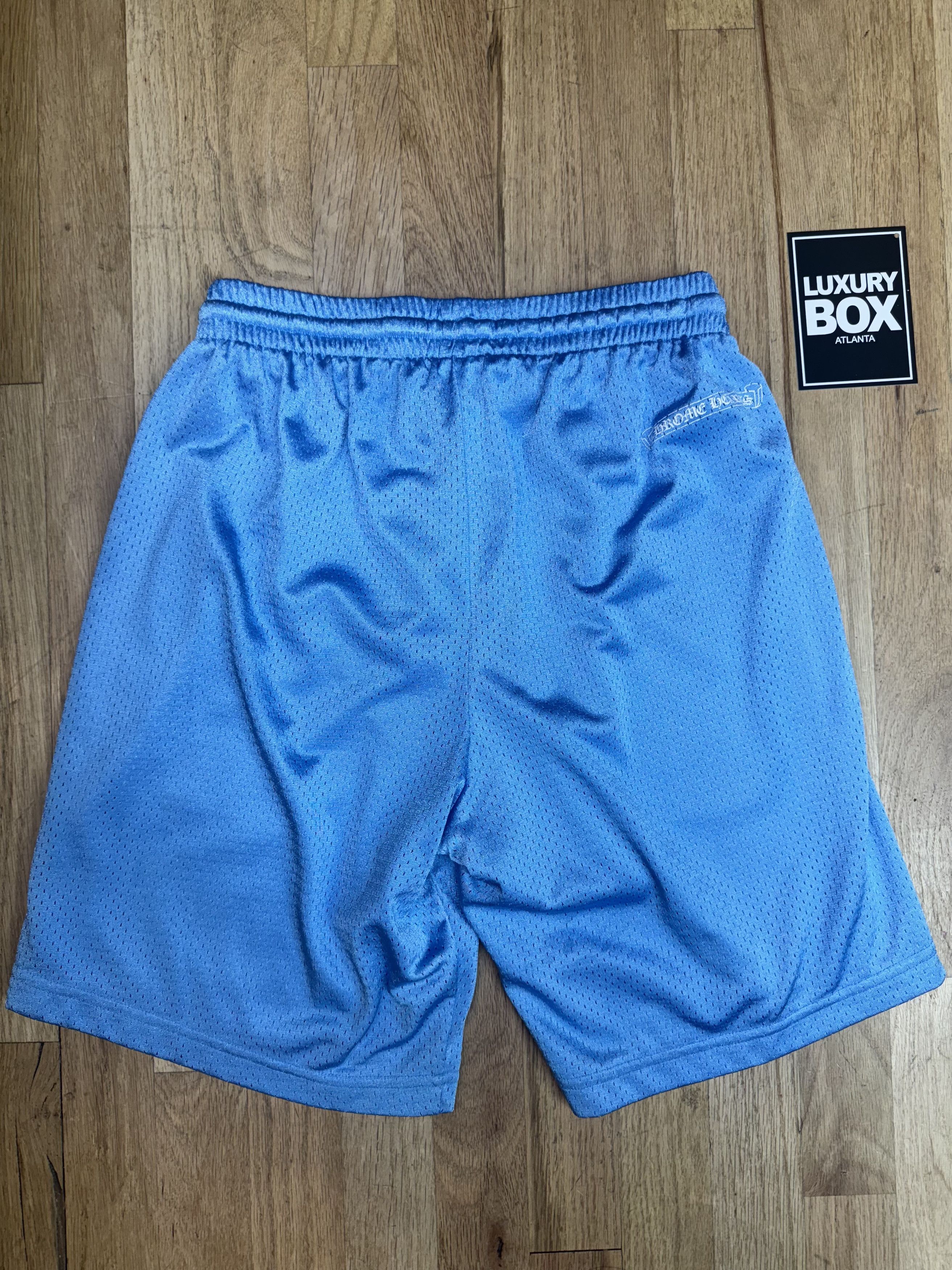 Chrome Hearts Sports Mesh Varsity Shorts Blue