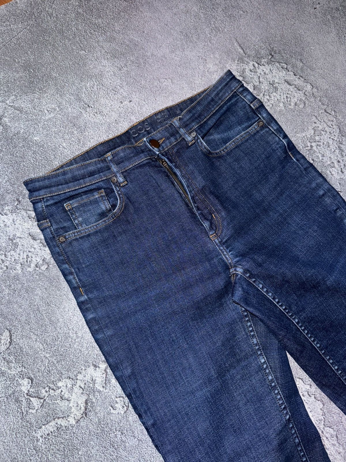 Cos × Designer COS 38 denim pant trouser Jean chino Wmns dark blue Size 26" / US 2 / IT 38 - 8 Thumbnail