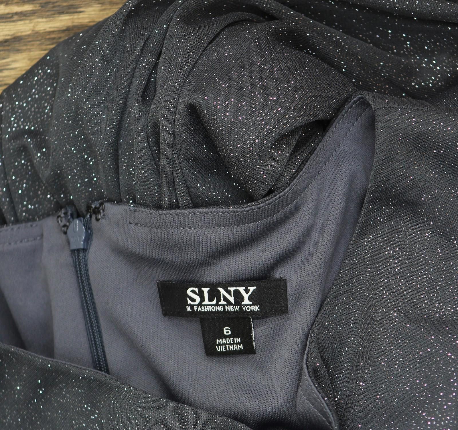 Todd Snyder Slny Formal Long Glitter Mesh Stretch 9133153 Smoke Gray 6 Size M / US 6-8 / IT 42-44 - 5 Thumbnail