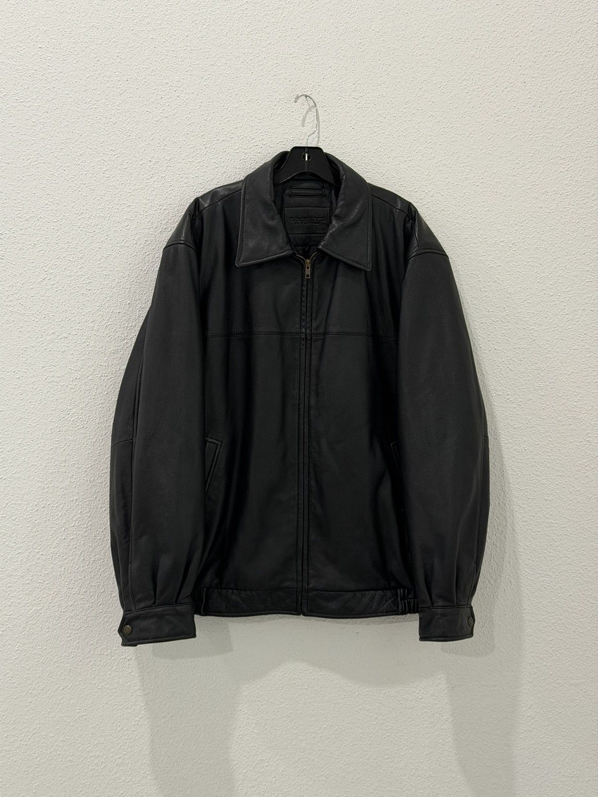 Roundtree & Yorke Roundtree & Yorke Genuine Leather Black Bomber Jacket XL Size US XL / EU 56 / 4 - 1 Thumbnail