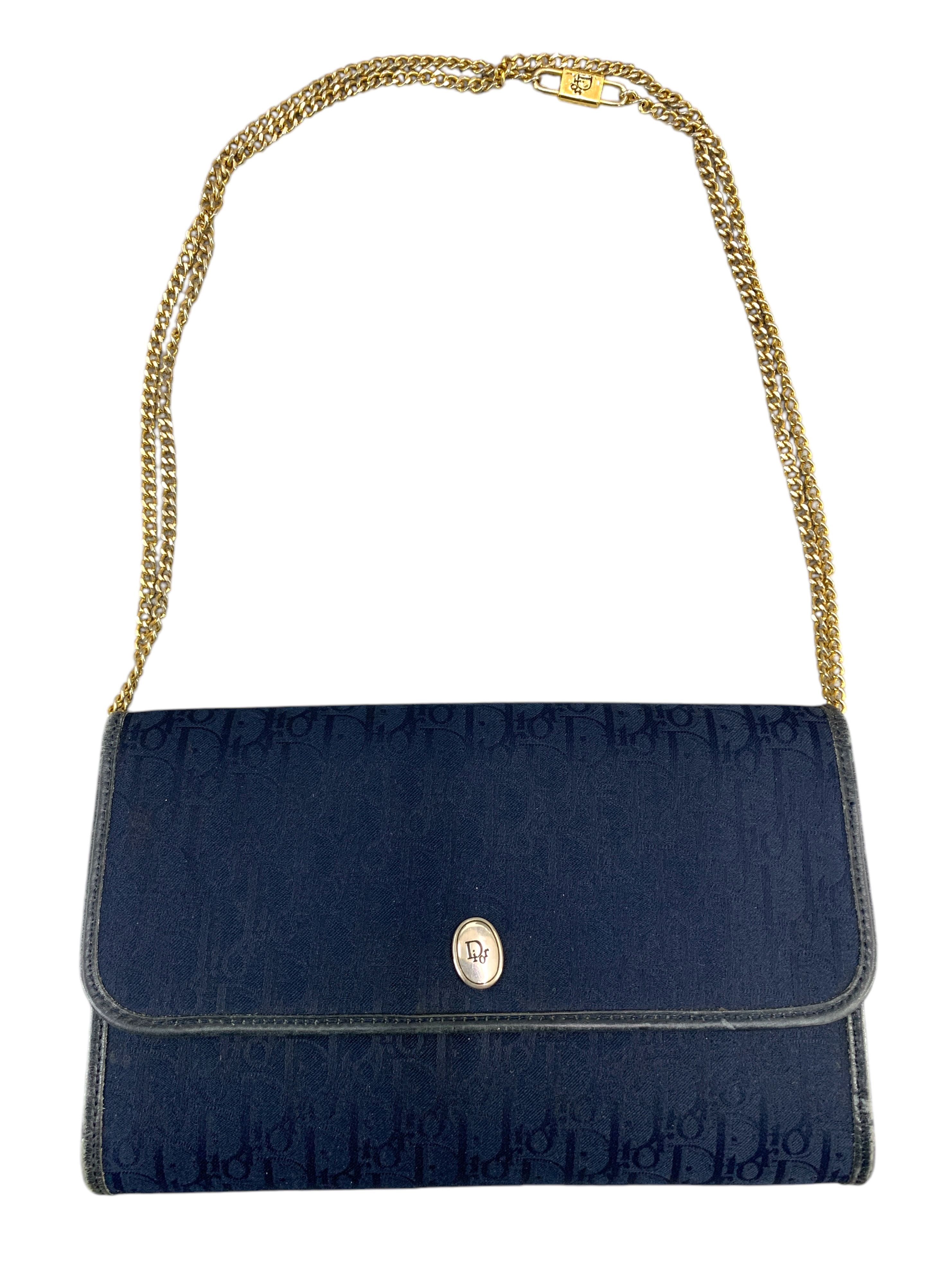 Christian Dior Monsieur x Dior Vintage Christian Dior Monogram Shoulder Bag/crossbody Bag in Blue, Women's