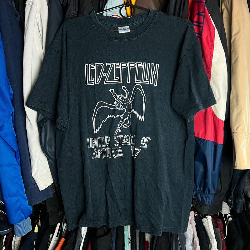 Band Tees × Led Zeppelin tshirt led Zeppelin united states of America 1977 M vintage Size US M / EU 48-50 / 2 - 1 Thumbnail