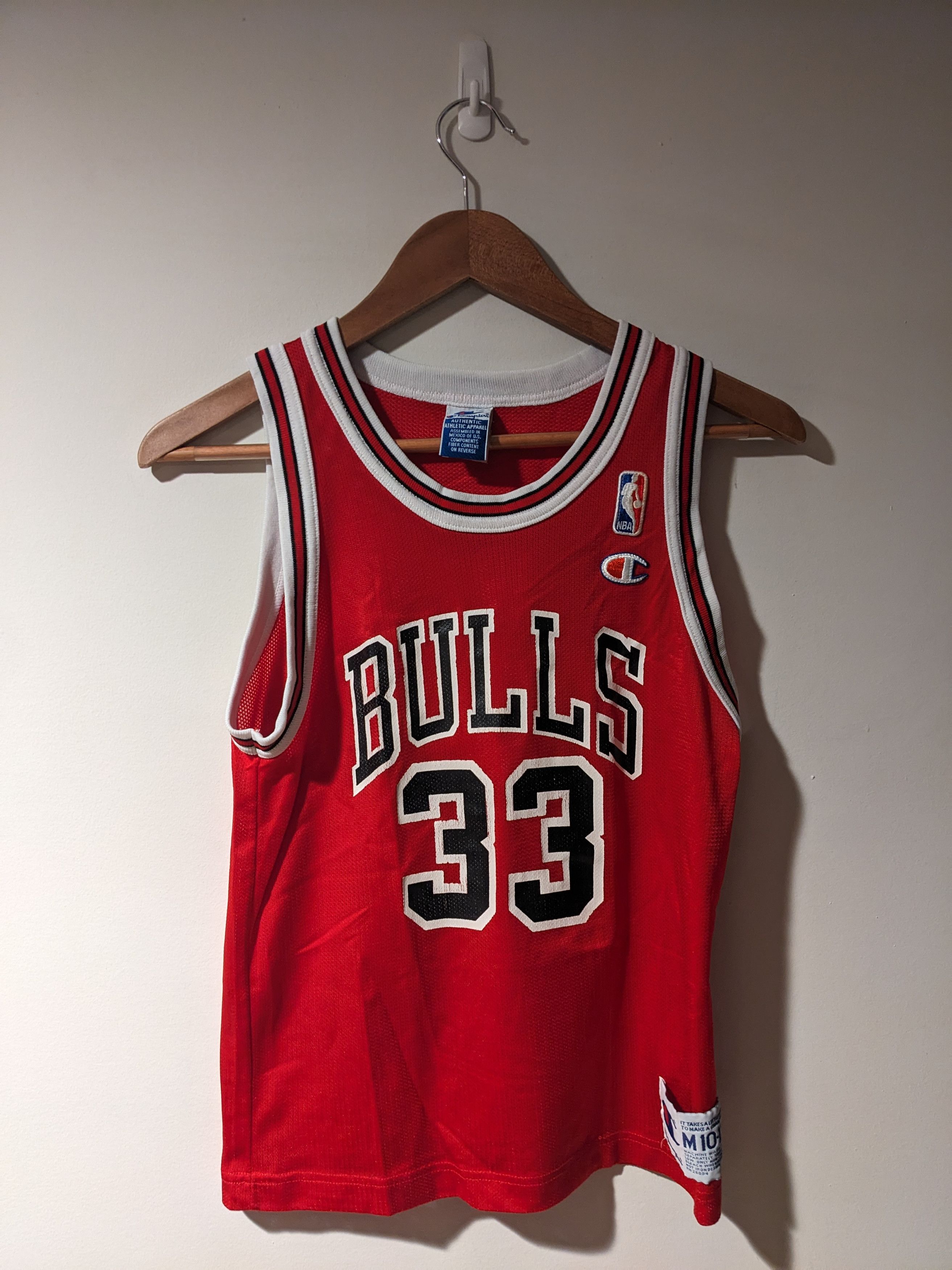 Champion × NBA × Vintage Vintage 90s Chicago Bulls Pippen YOUTH Basketball Jersey Size US M / EU 48-50 / 2 - 3 Thumbnail