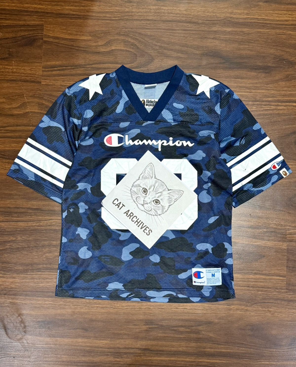 Bape 2017 BAPE x CHAMPION #93 JERSEY Size US M / EU 48-50 / 2 - 24 Thumbnail