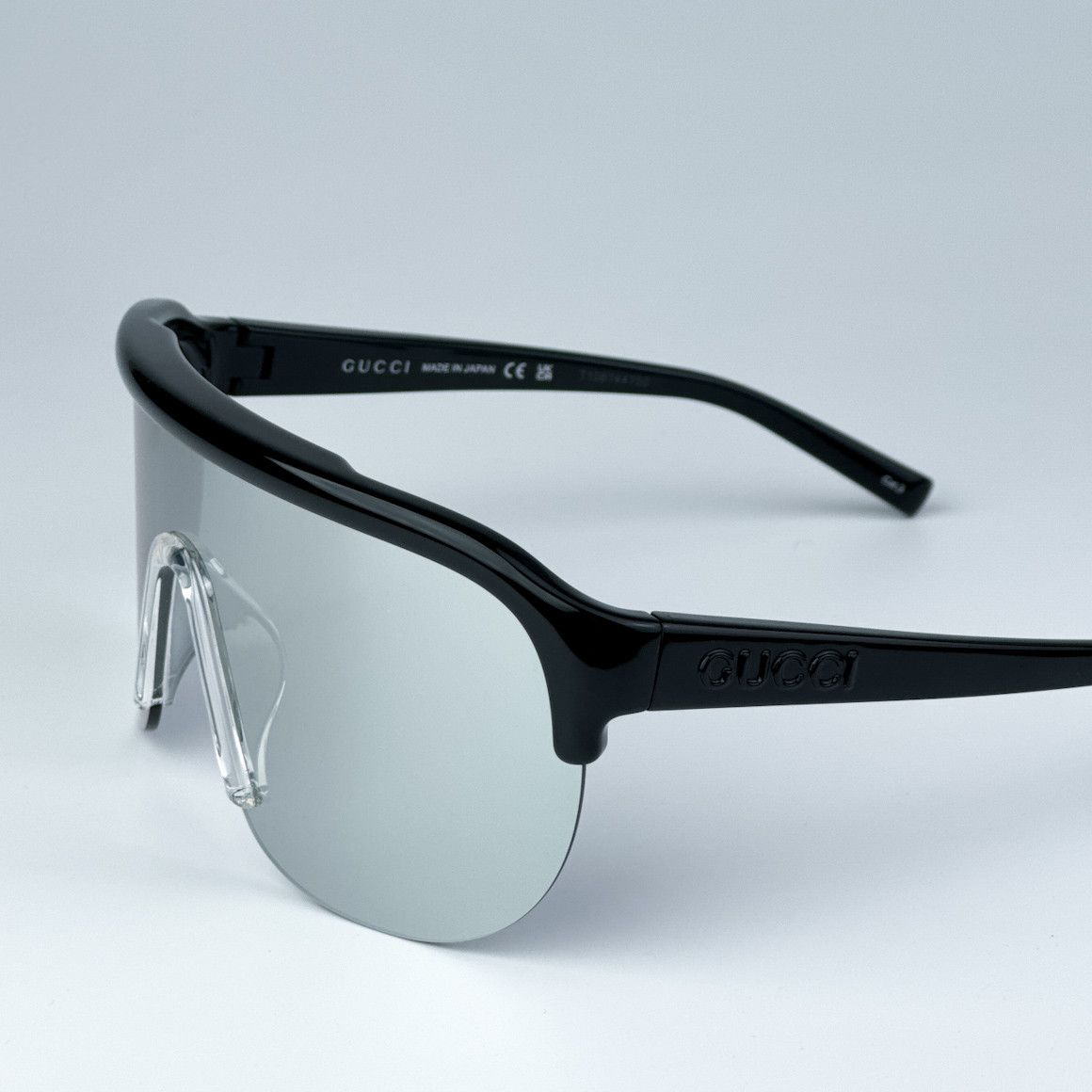 Gucci NEW Gucci GG1645S 003 Mirrored Unisex Mask Sunglasses Size ONE SIZE - 5 Thumbnail
