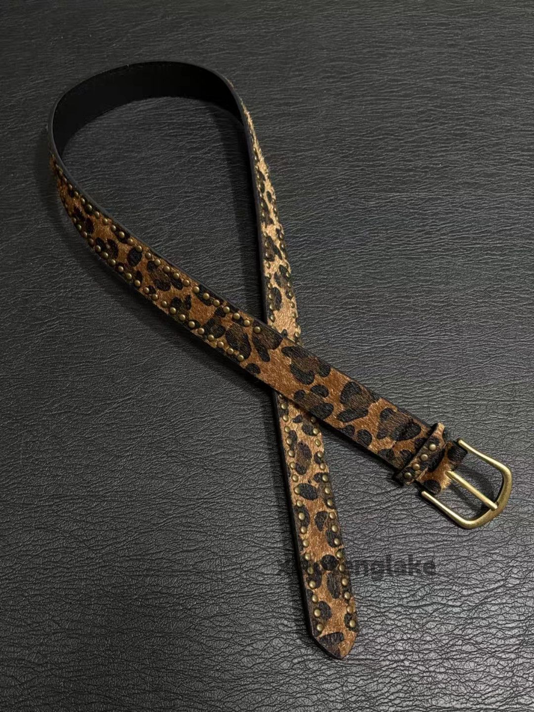 Japanese Brand Unisex punk yuppie hippie leopard pattern festival belt Size ONE SIZE - 3 Thumbnail
