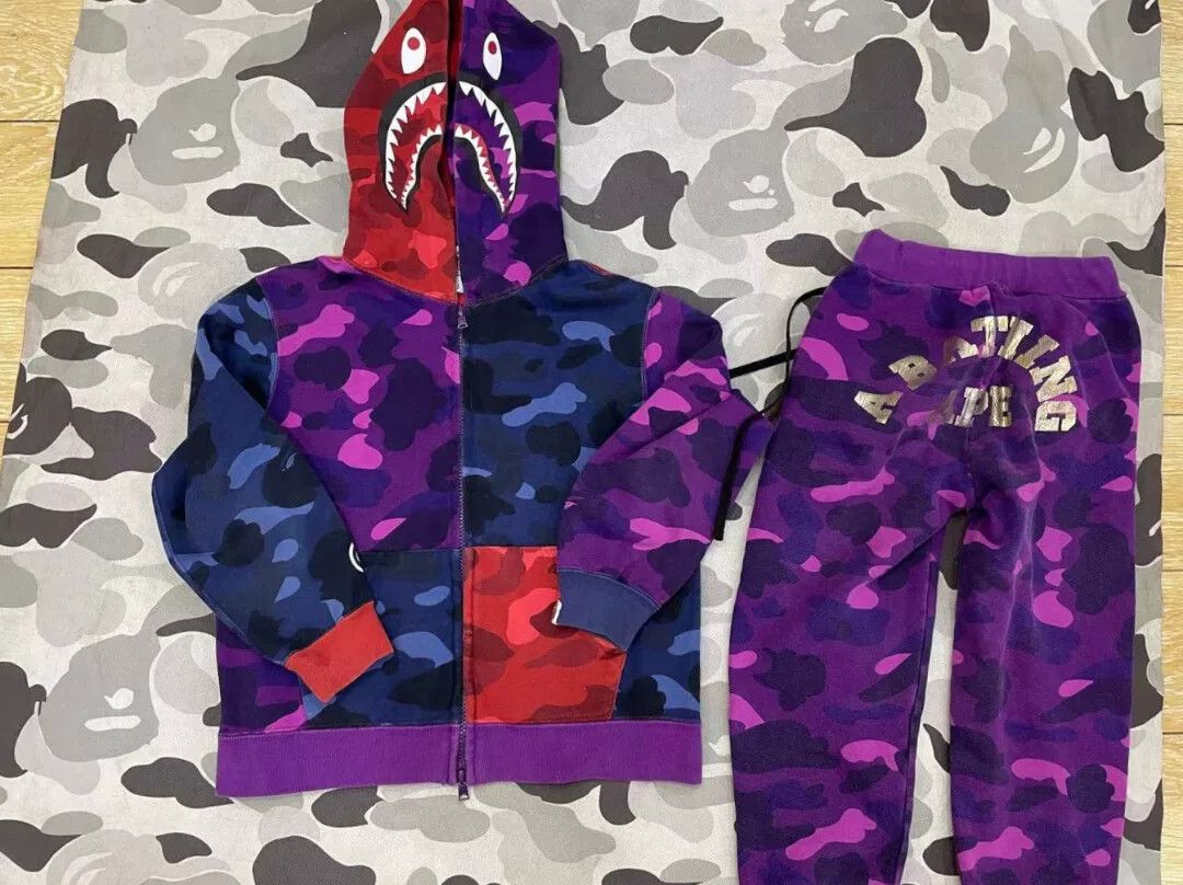 Bape Bape Purple Shark Pants Casual Size US 32 / EU 48 - 1 Thumbnail