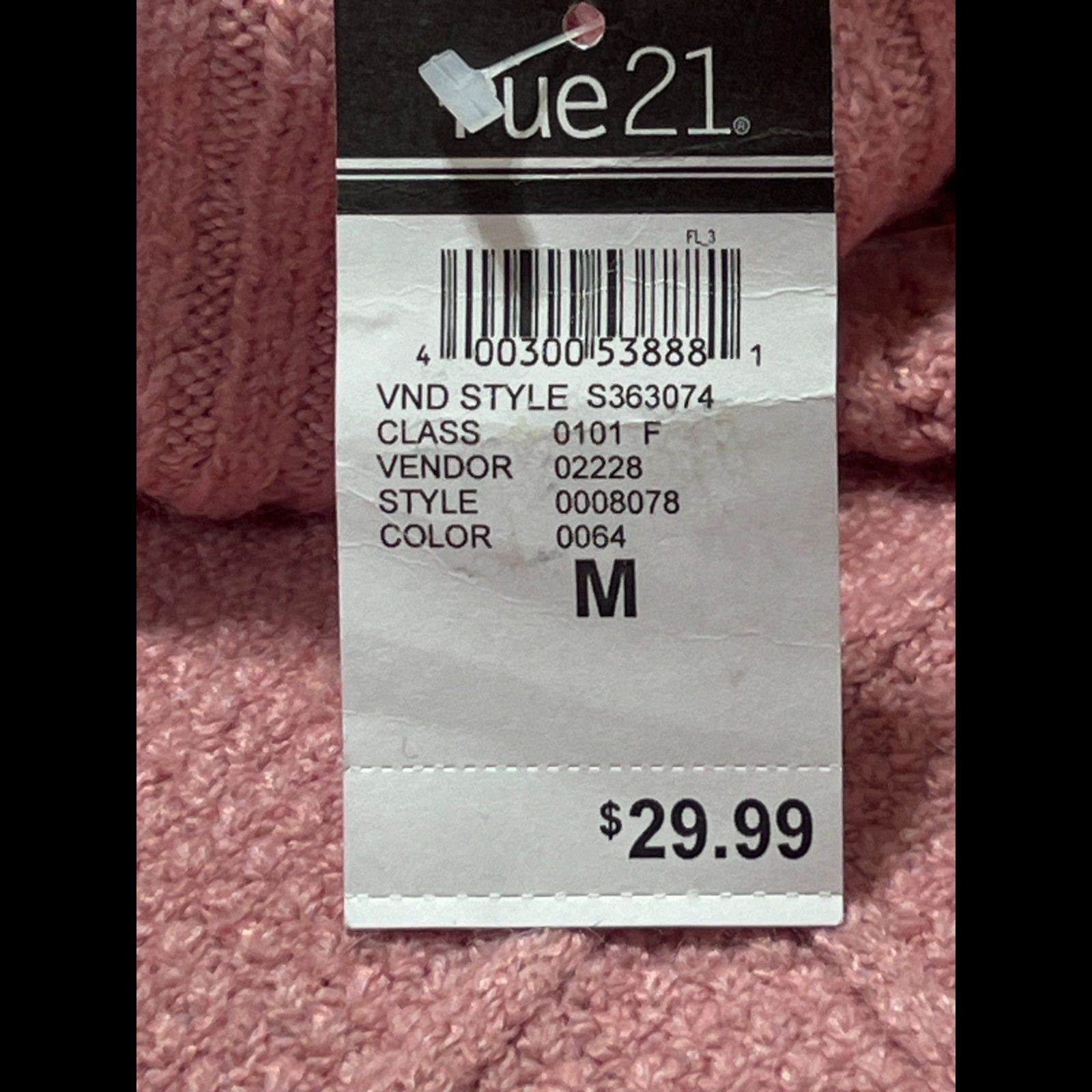 rue21 Rue 21 - Women's Turtleneck Knitted Sweater Dress - Pink - M Size M / US 6-8 / IT 42-44 - 10 Thumbnail
