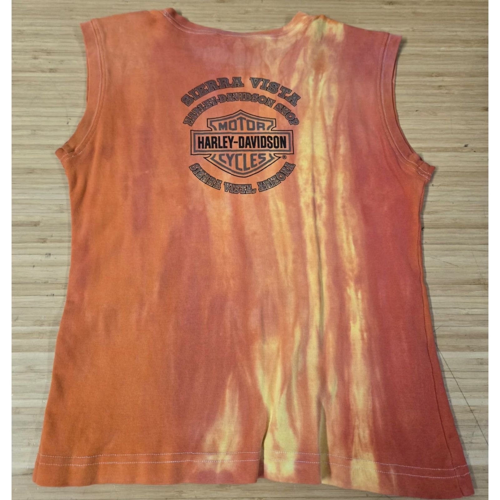 Harley Davidson VINTAGE Harley-Davidson Shirt Mens L Tie Dye Sleeveless Motorcycle 90s Size L / US 10 / IT 46 - 5 Thumbnail
