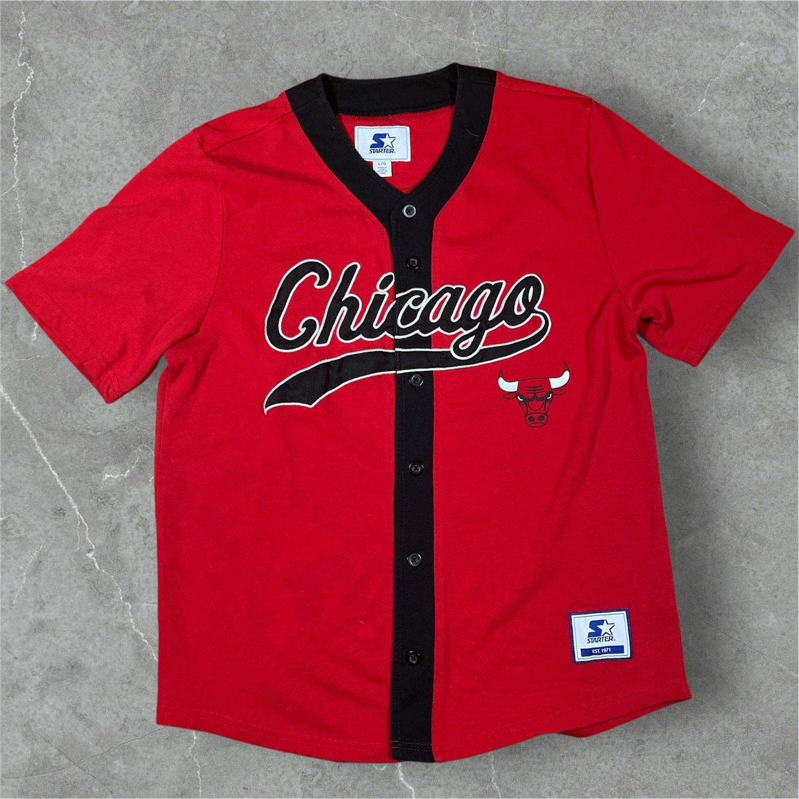 Starter Starter Chicago Bulls Retro Baseball Style Jersey Large 66 Size US L / EU 52-54 / 3 - 1 Thumbnail