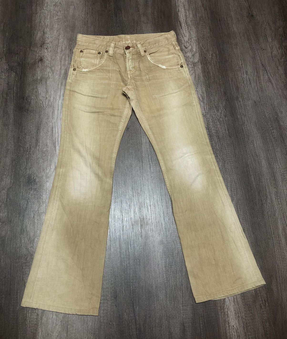 Edwin × Vintage Vintage Edwin 503 Blue Trip Flare Jeans Unisex Size US 30 / EU 46 - 3 Thumbnail