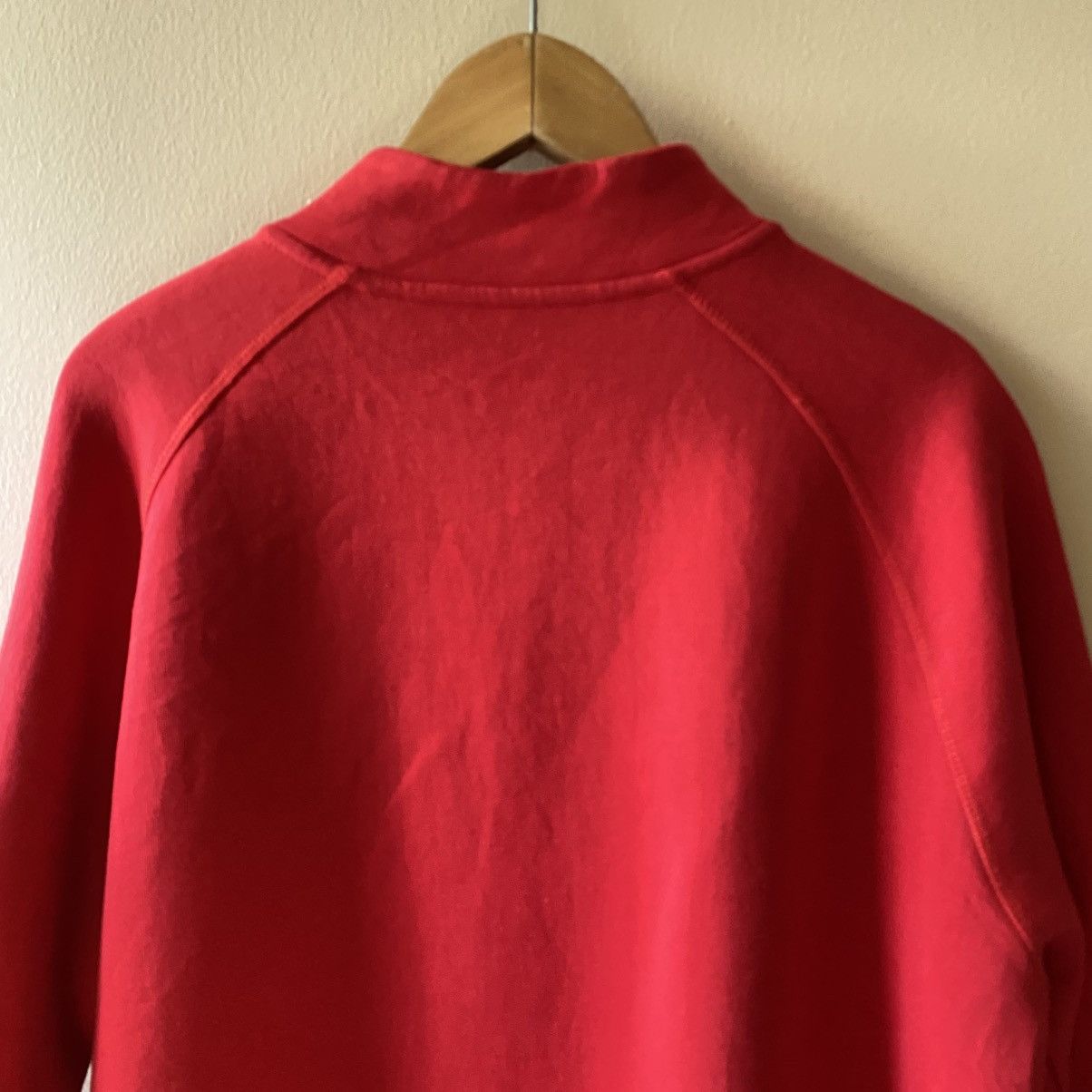 Apple Apple Red Quarter-Zip Staff Sweatshirt Size US M / EU 48-50 / 2 - 5 Thumbnail