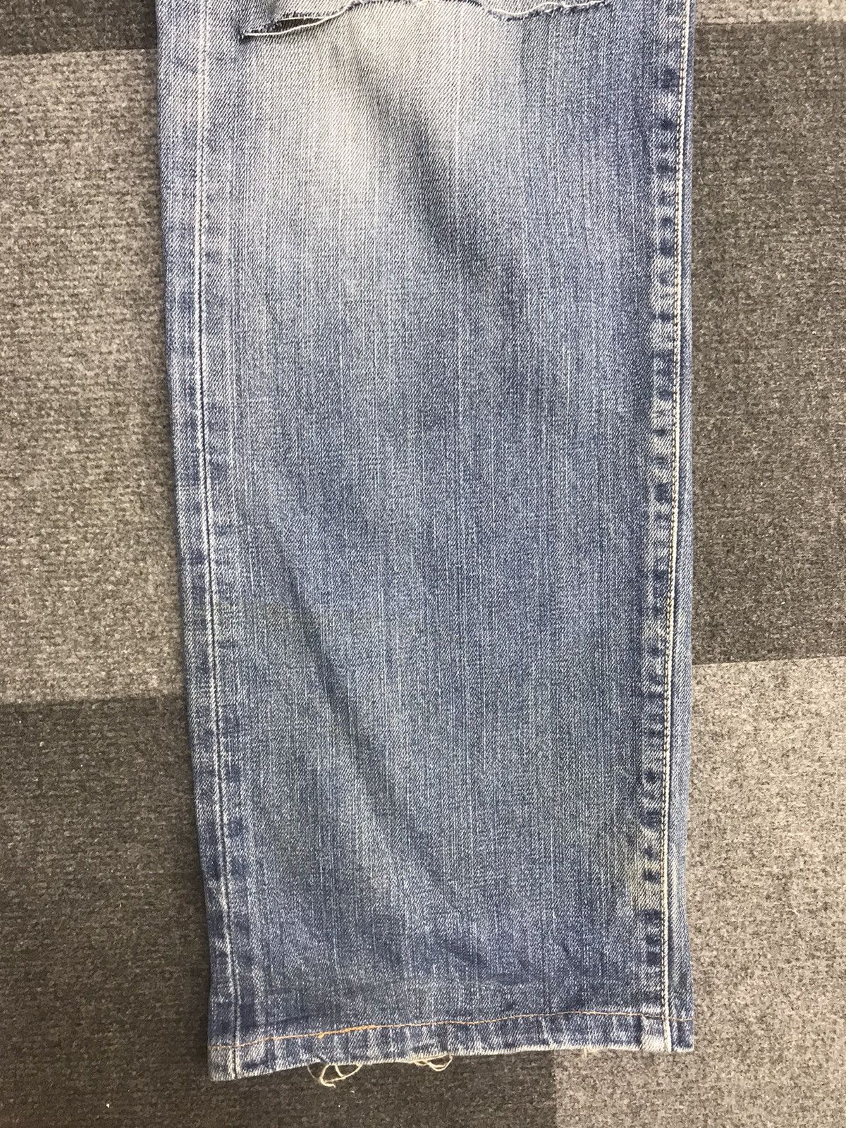 Edwin EDWIN 505 Selvedge Thrashed Distressed Jeans Size US 31 - 7 Thumbnail