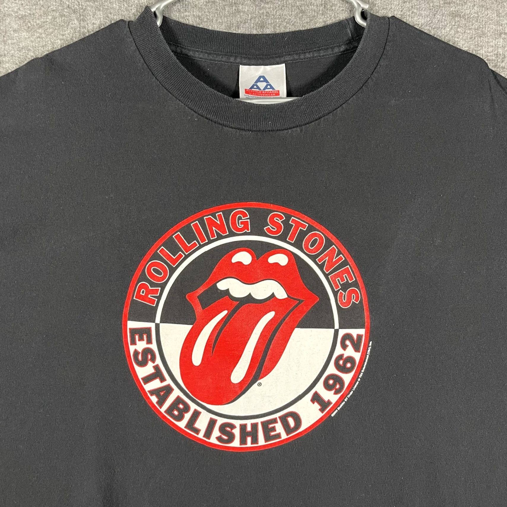 Logo 7 VINTAGE Rolling Stones Shirt Mens Large Black Established 1962 Tongue Logo 2004 Size US L / EU 52-54 / 3 - 2 Thumbnail